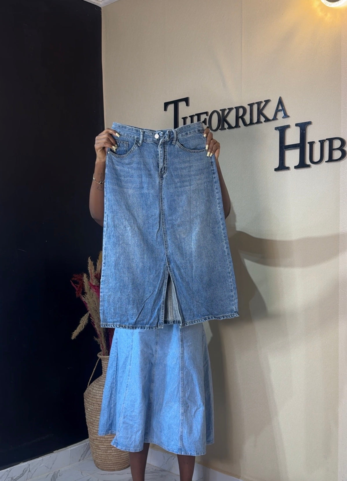 Denim skirt size 10