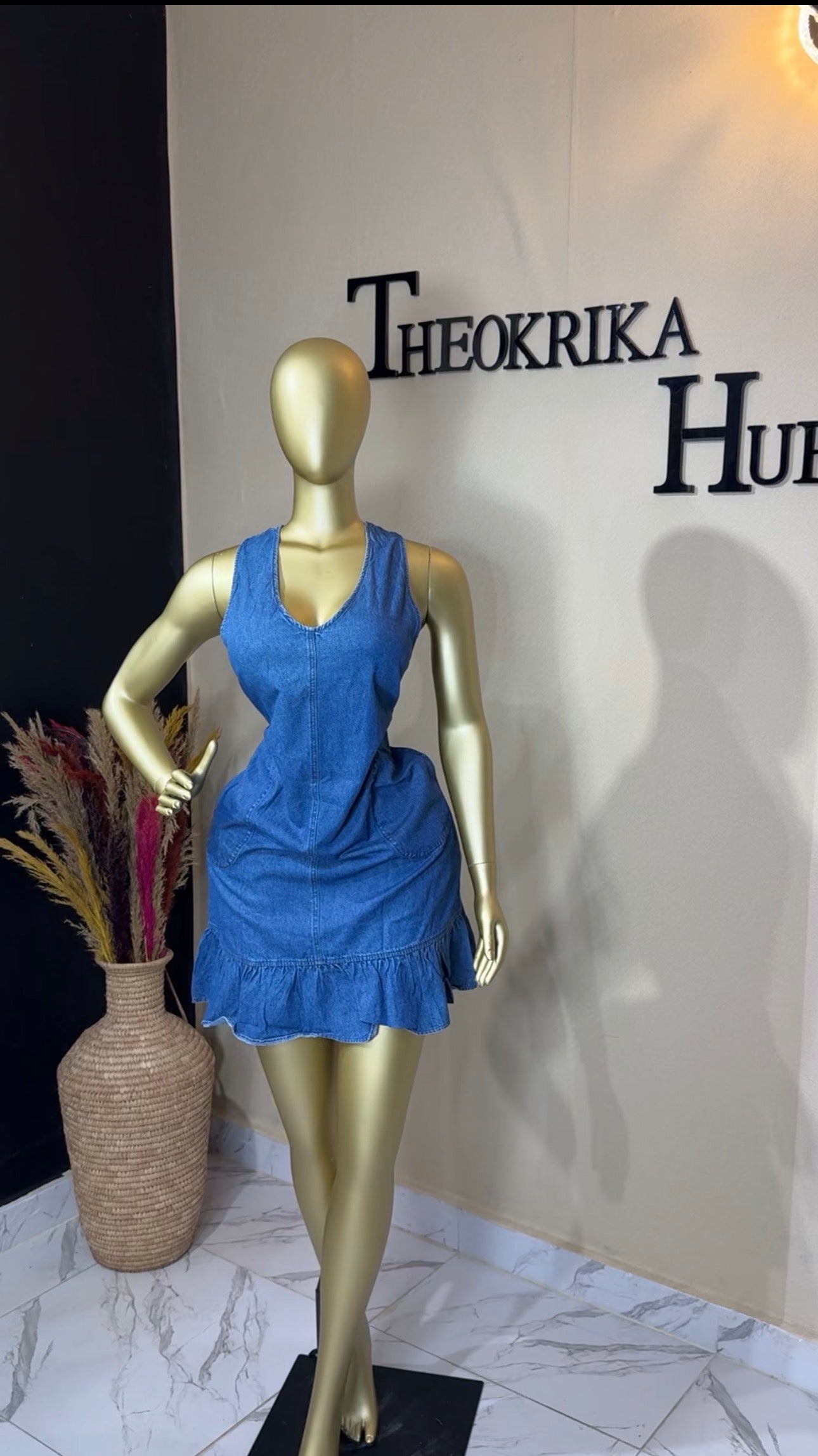 Denim dress size 10/12