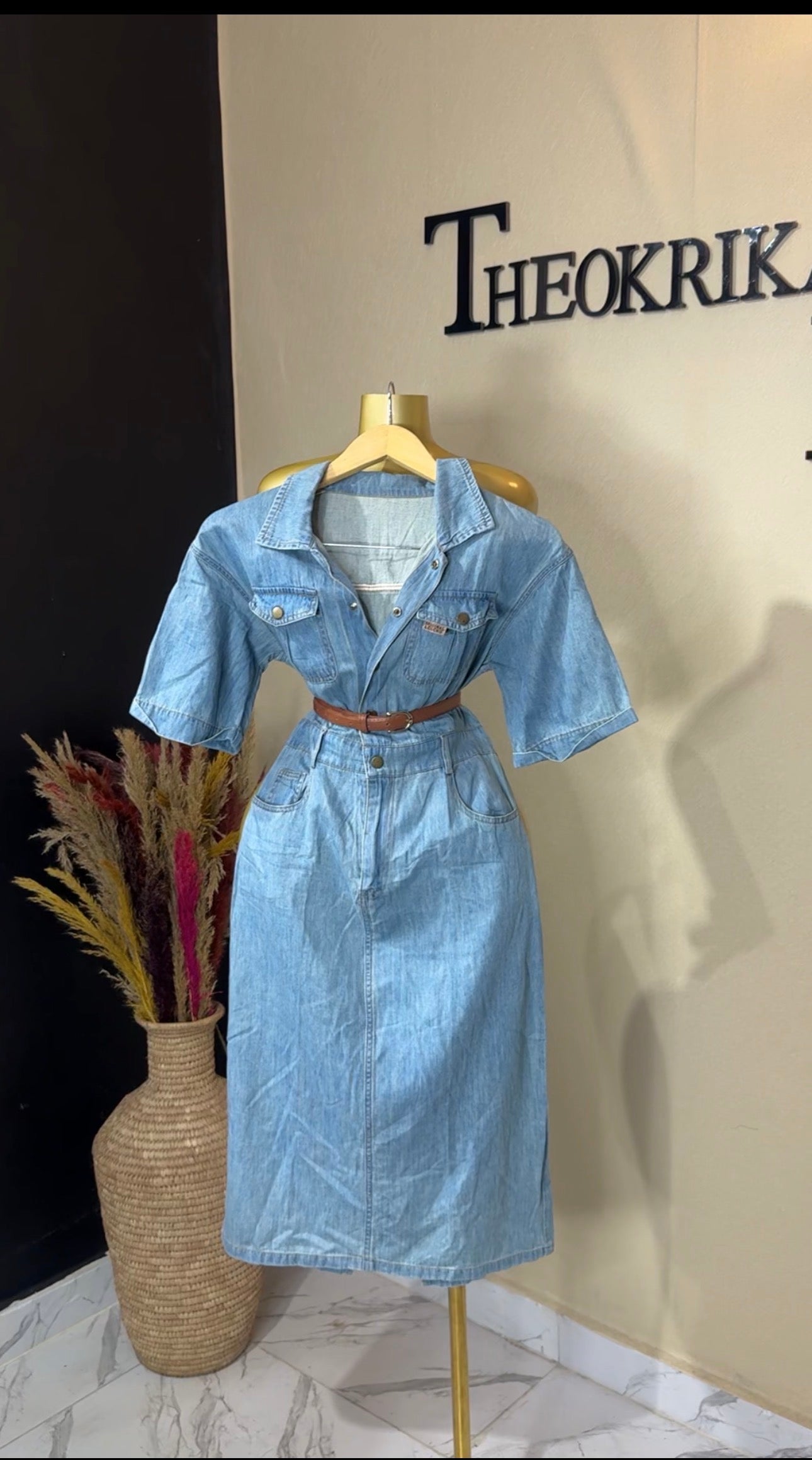 Denim dress size 8
