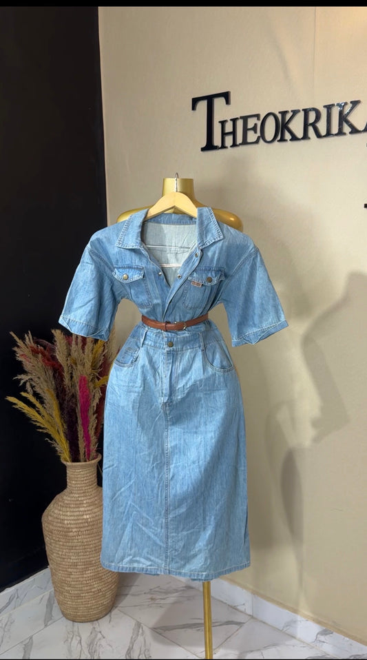 Denim dress size 8