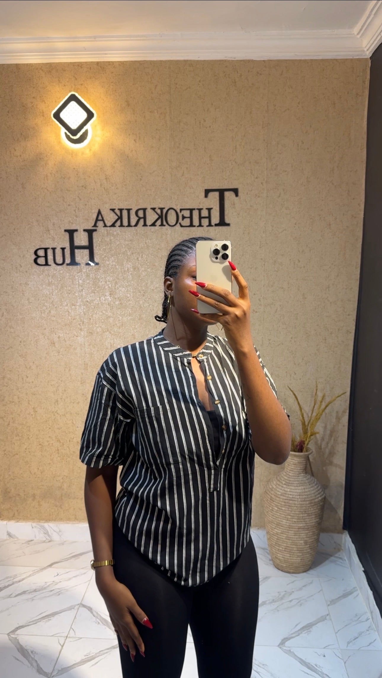 Strip shirt size 14