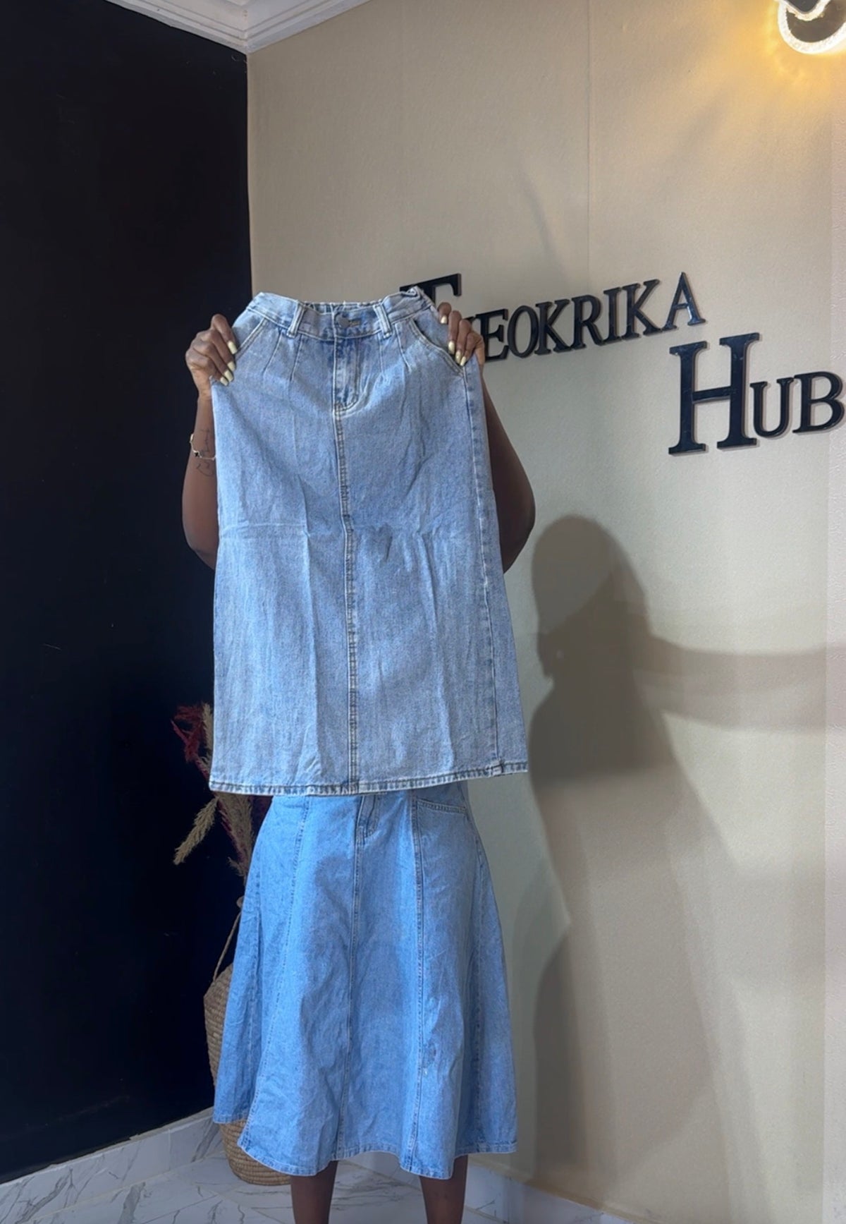 Denim skirt size 6/8