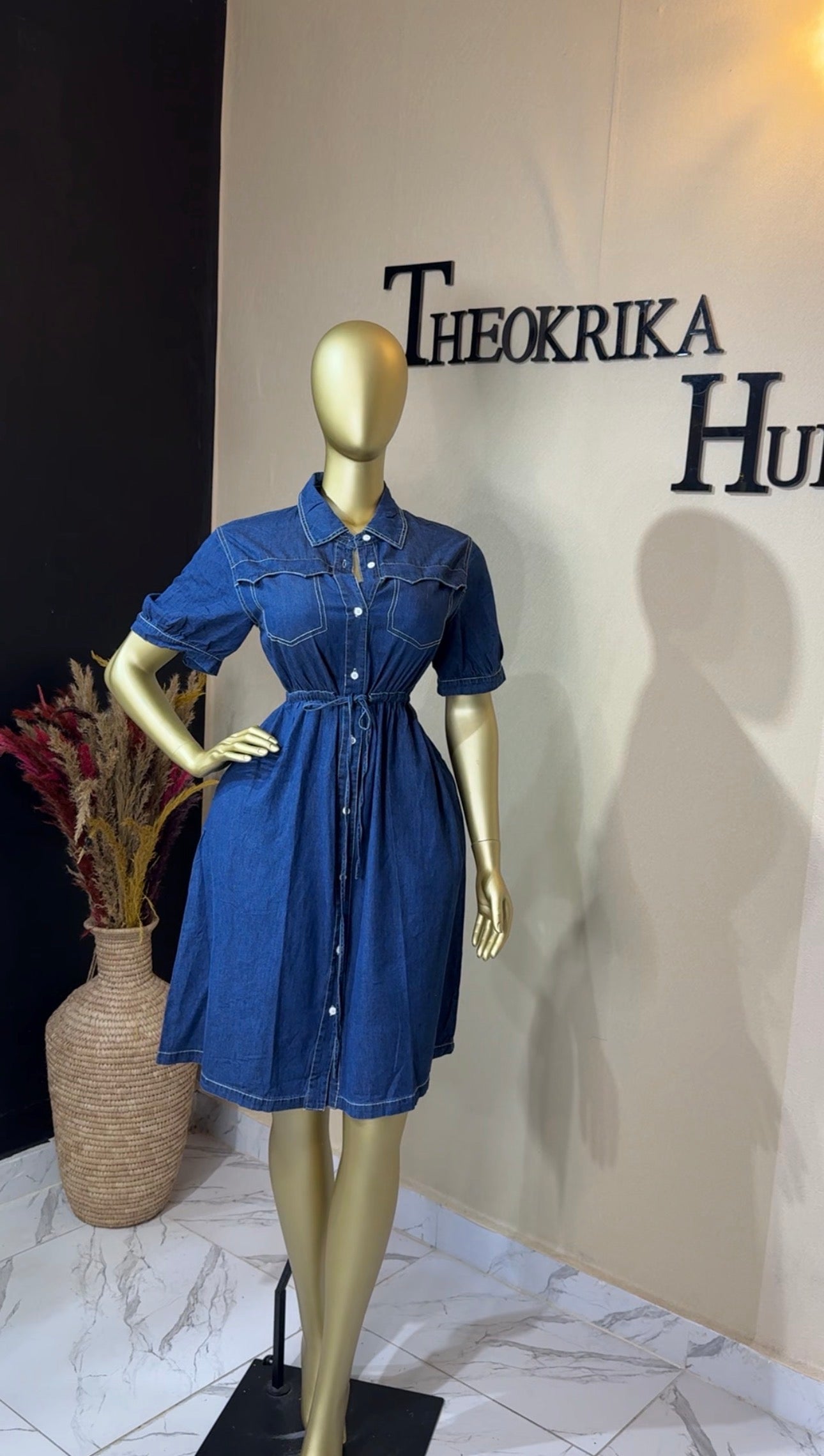 Denim dress size 16