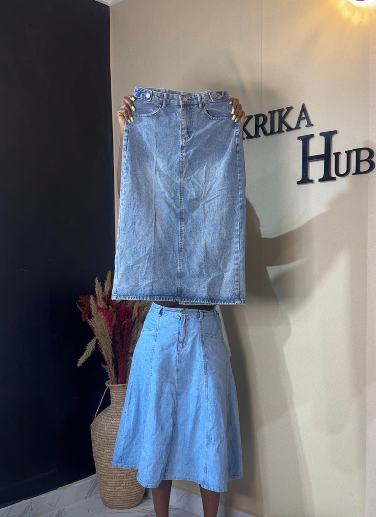 Denim skirt