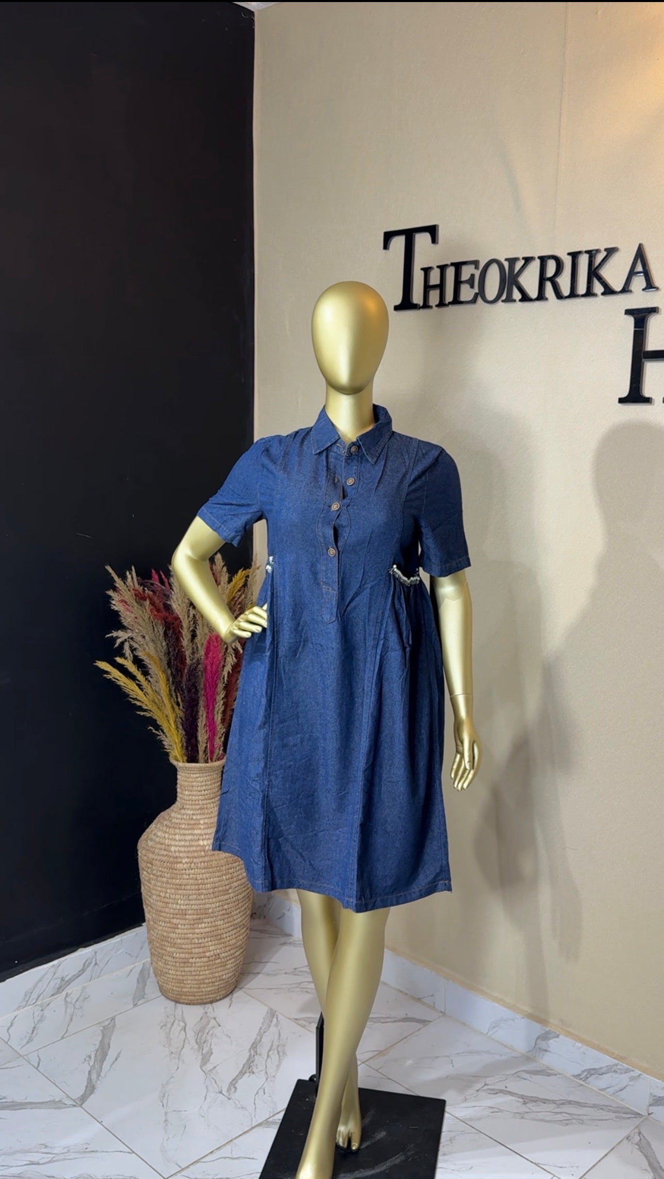 Denim dress size 14/16