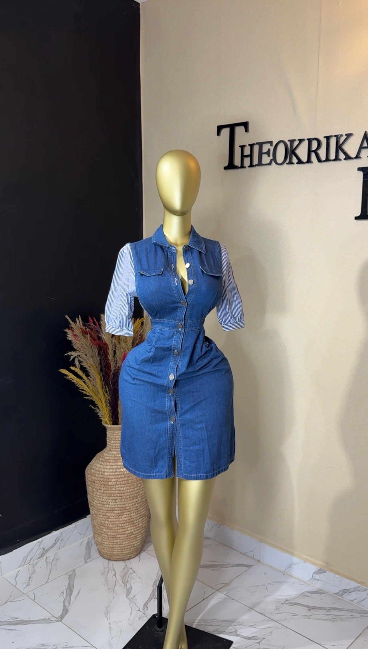 Denim dress size 8
