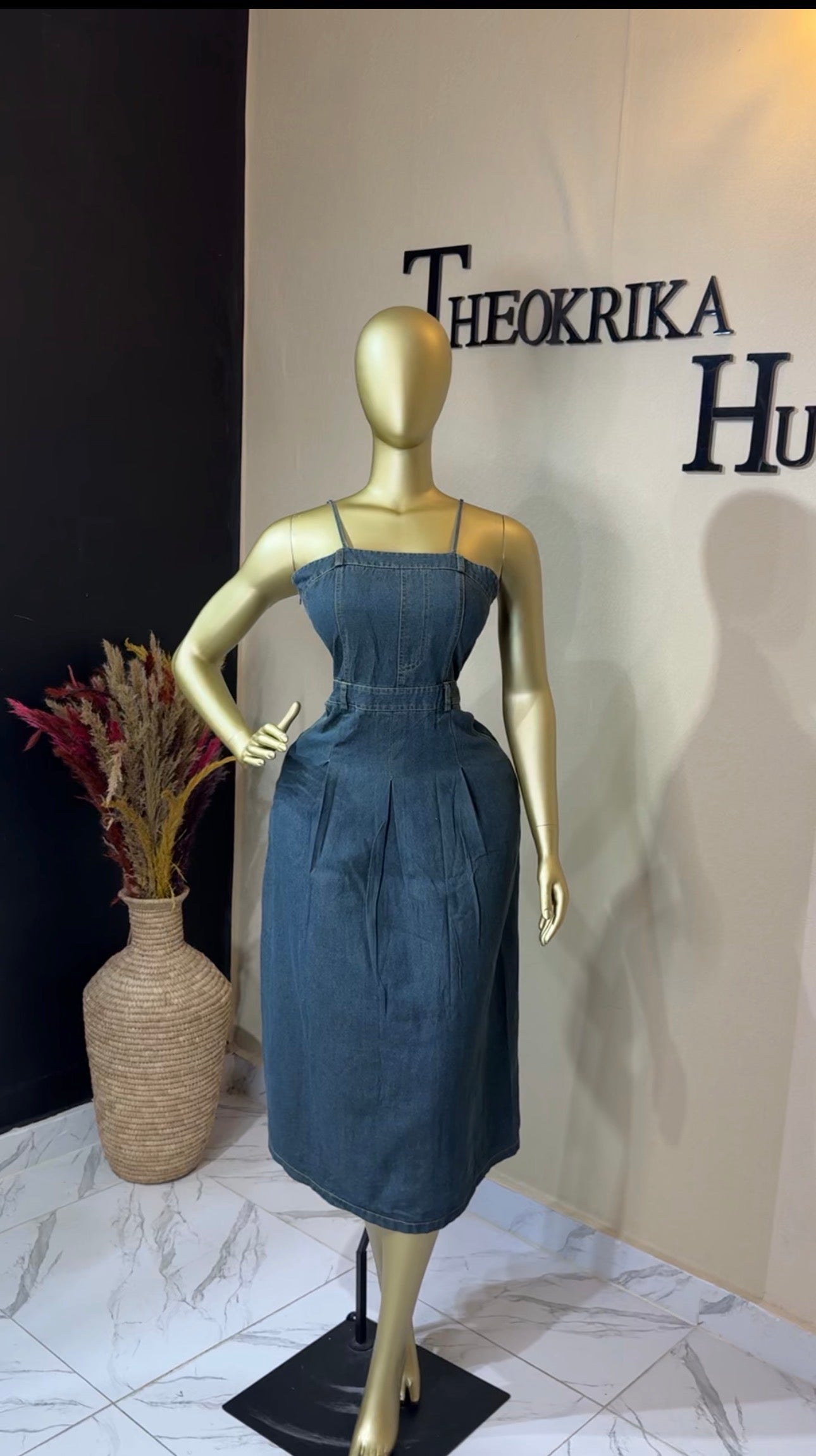 Denim dress size 10/12