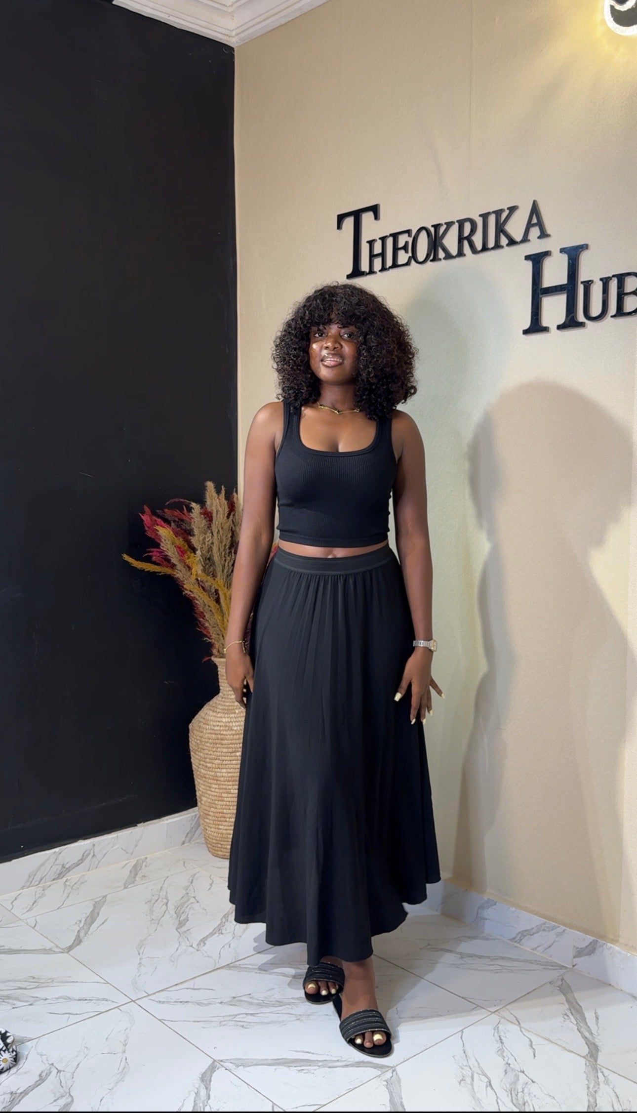 Maxi pleated skirt size 8/10/12