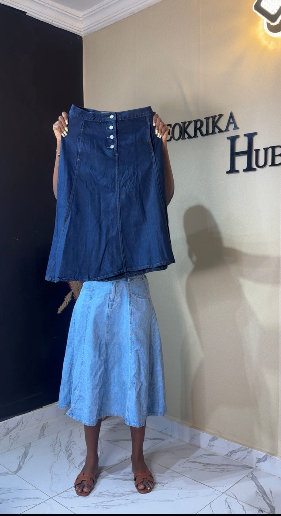 Denim skirt size 10