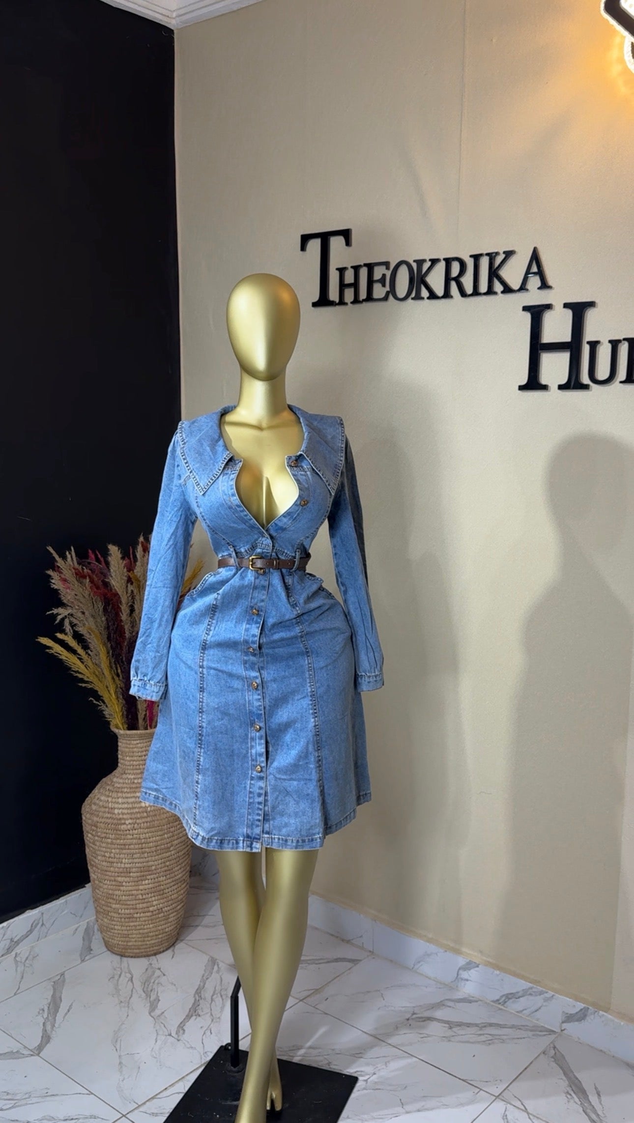 Denim dress size 8