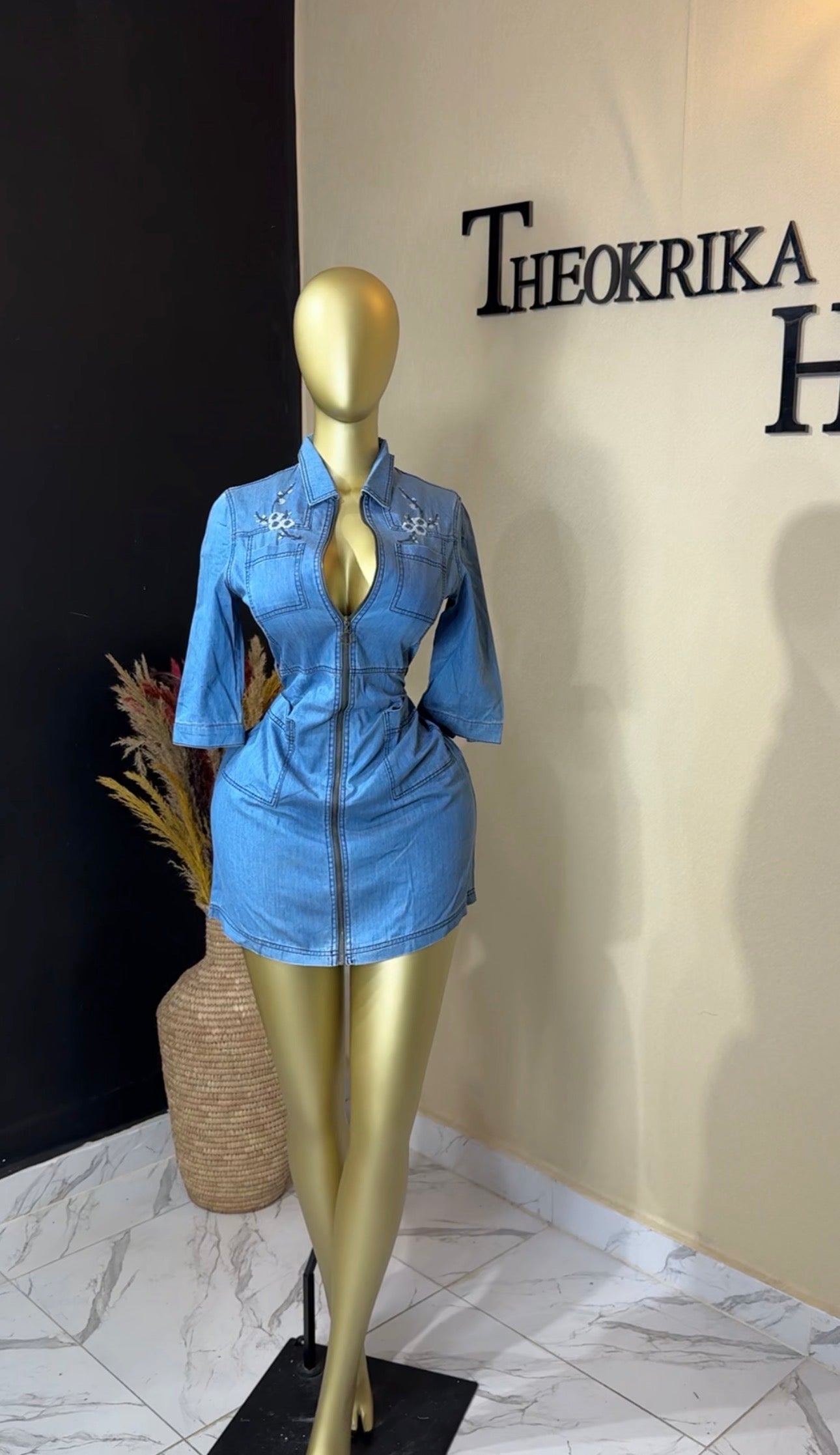 Denim dress size 10