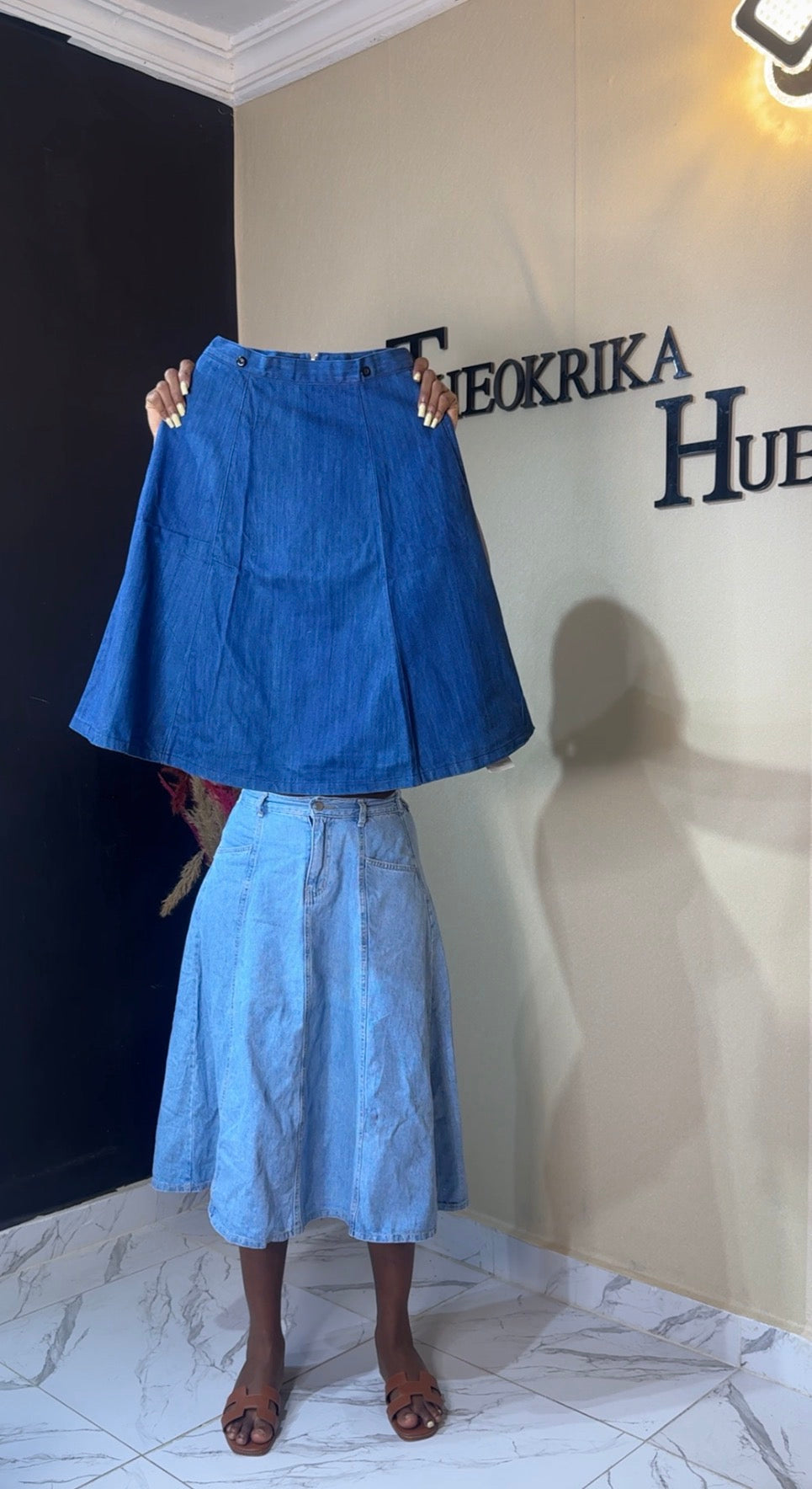 Denim skirt size 6