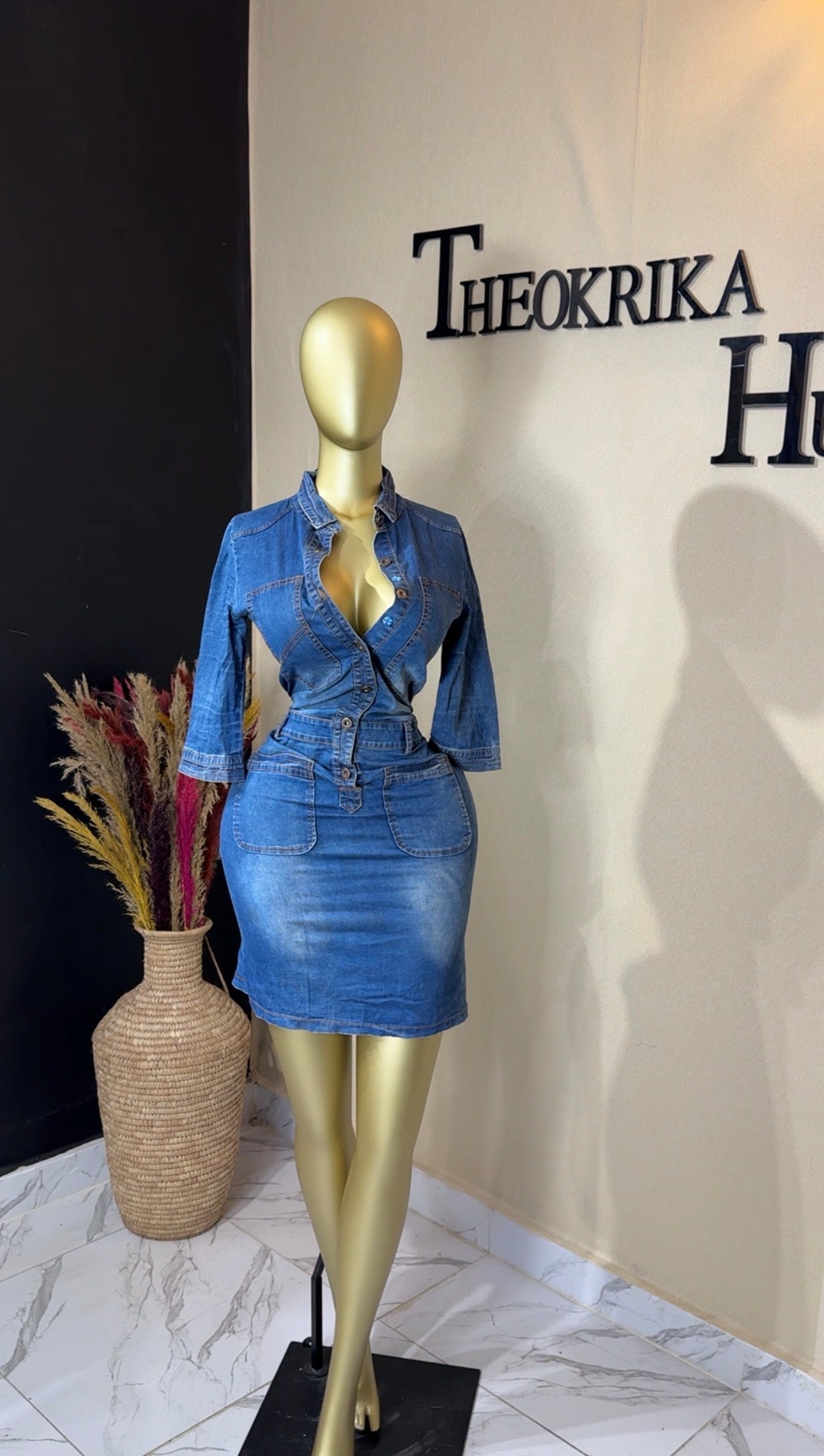 Denim dress size 10