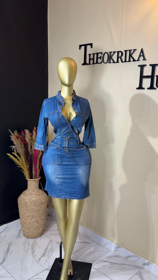 Denim dress size 10