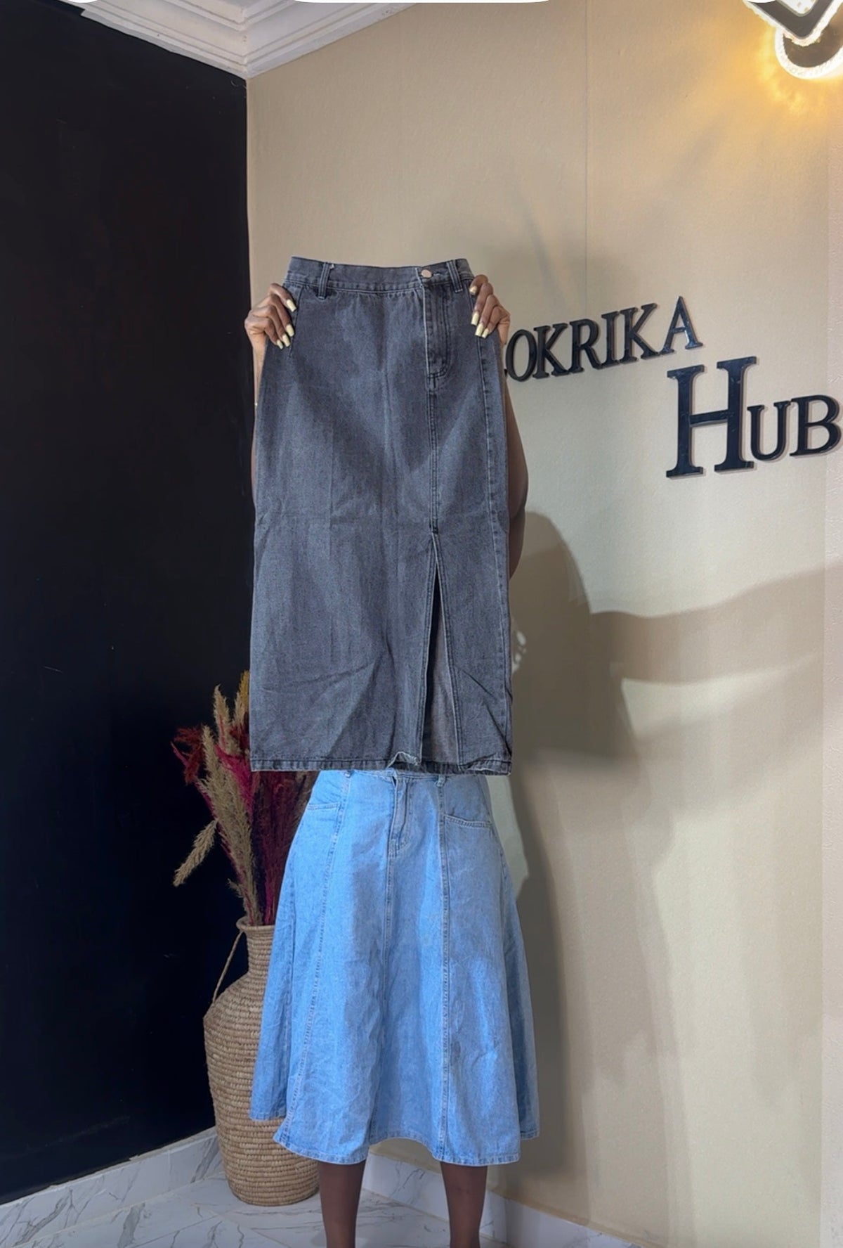 Denim skirt size 4