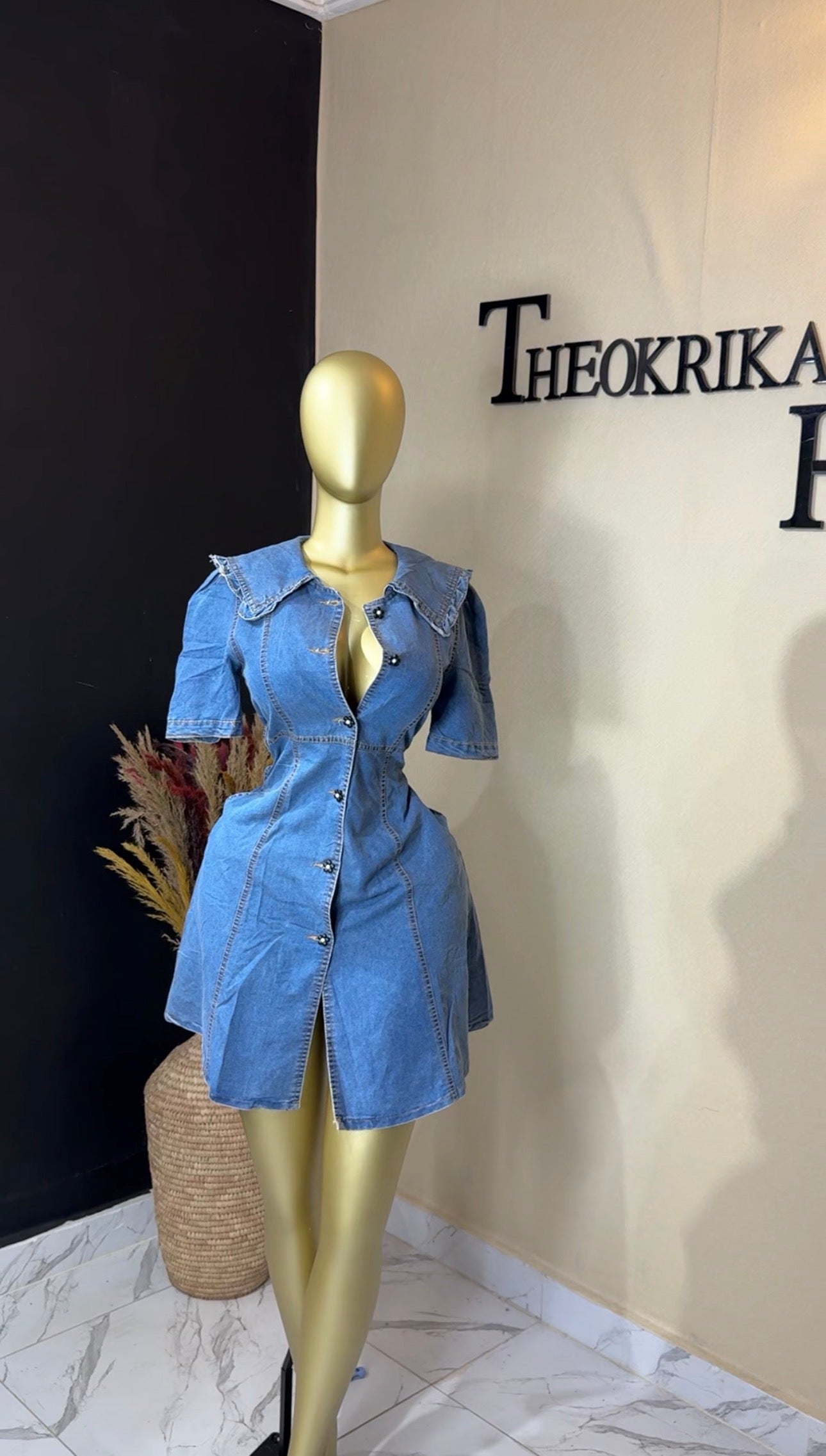 Denim dress size 8