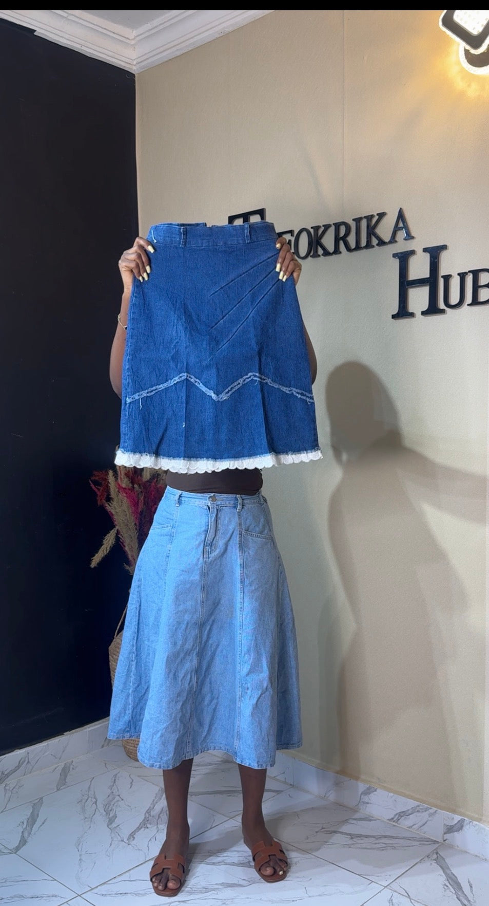 Denim skirt size 4/6