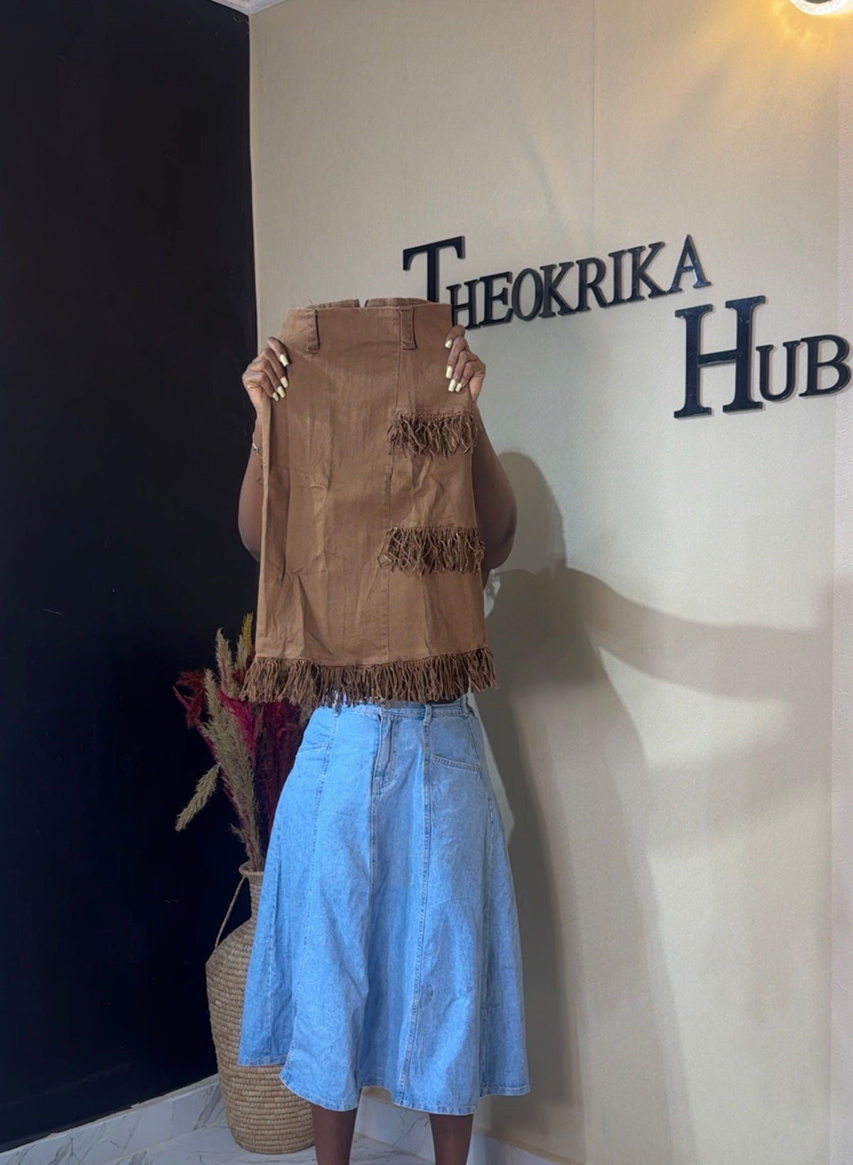 Denim skirt size 4/6