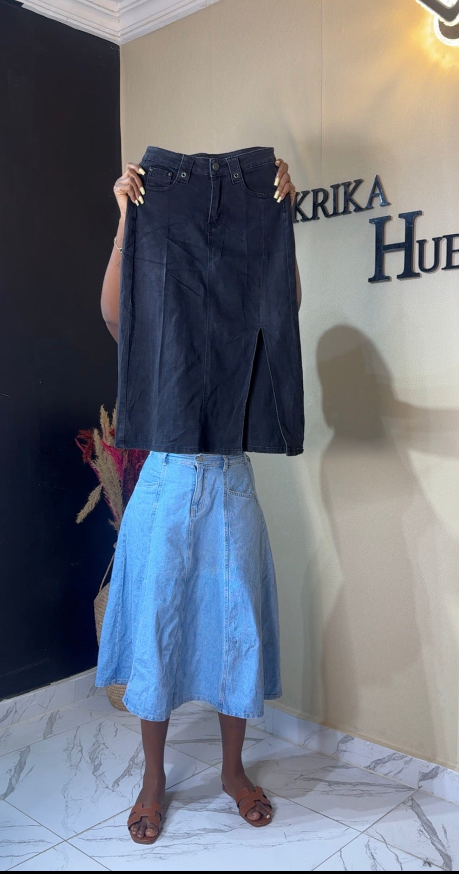Denim skirt size 8/10