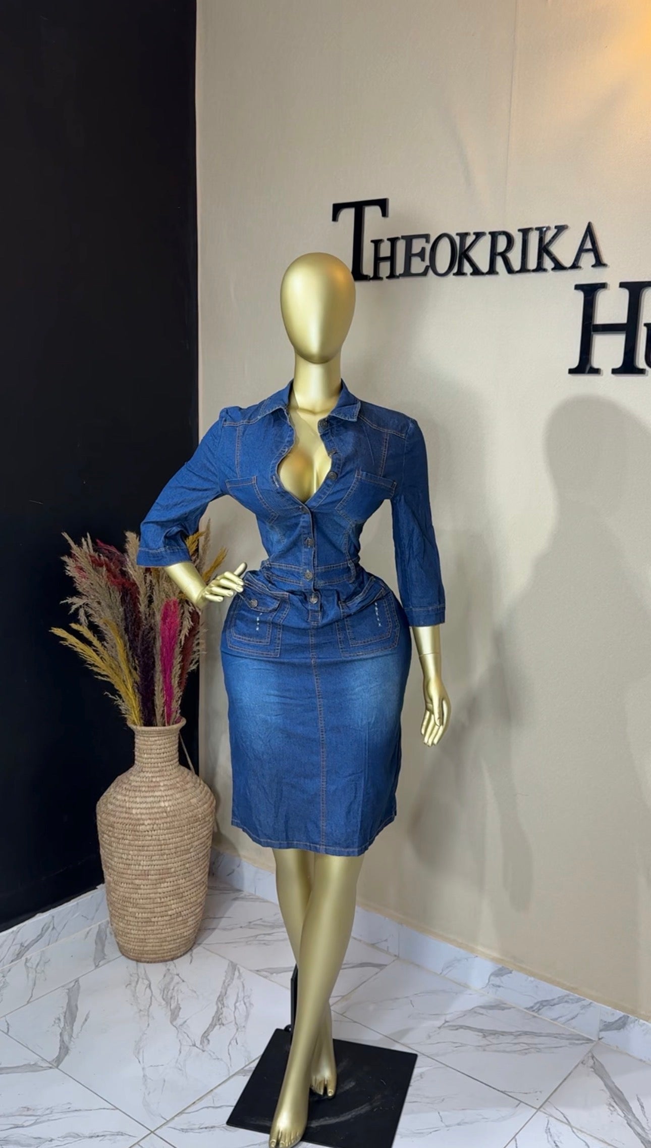 Denim dress size 14