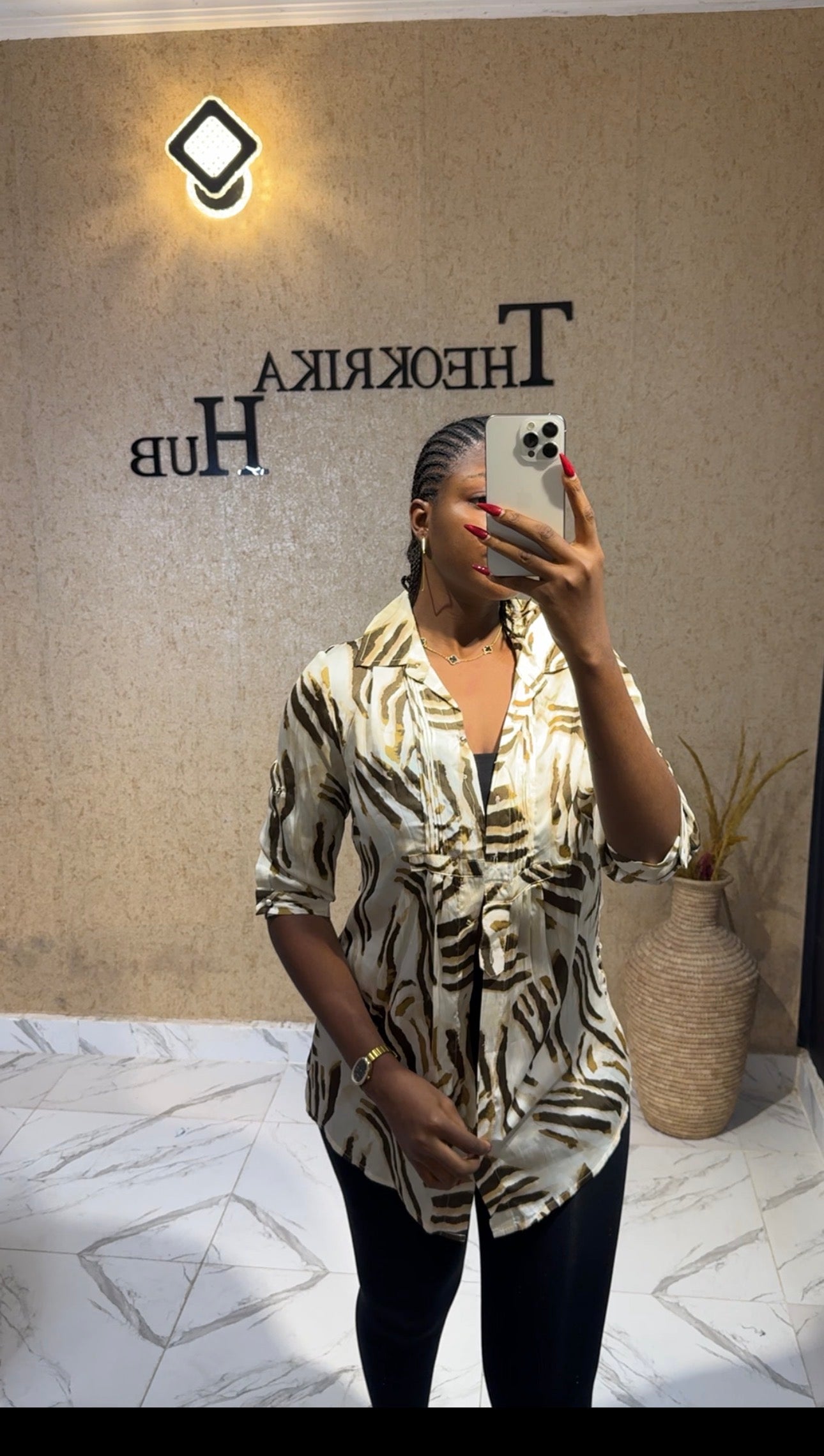 Silk shirt size 12