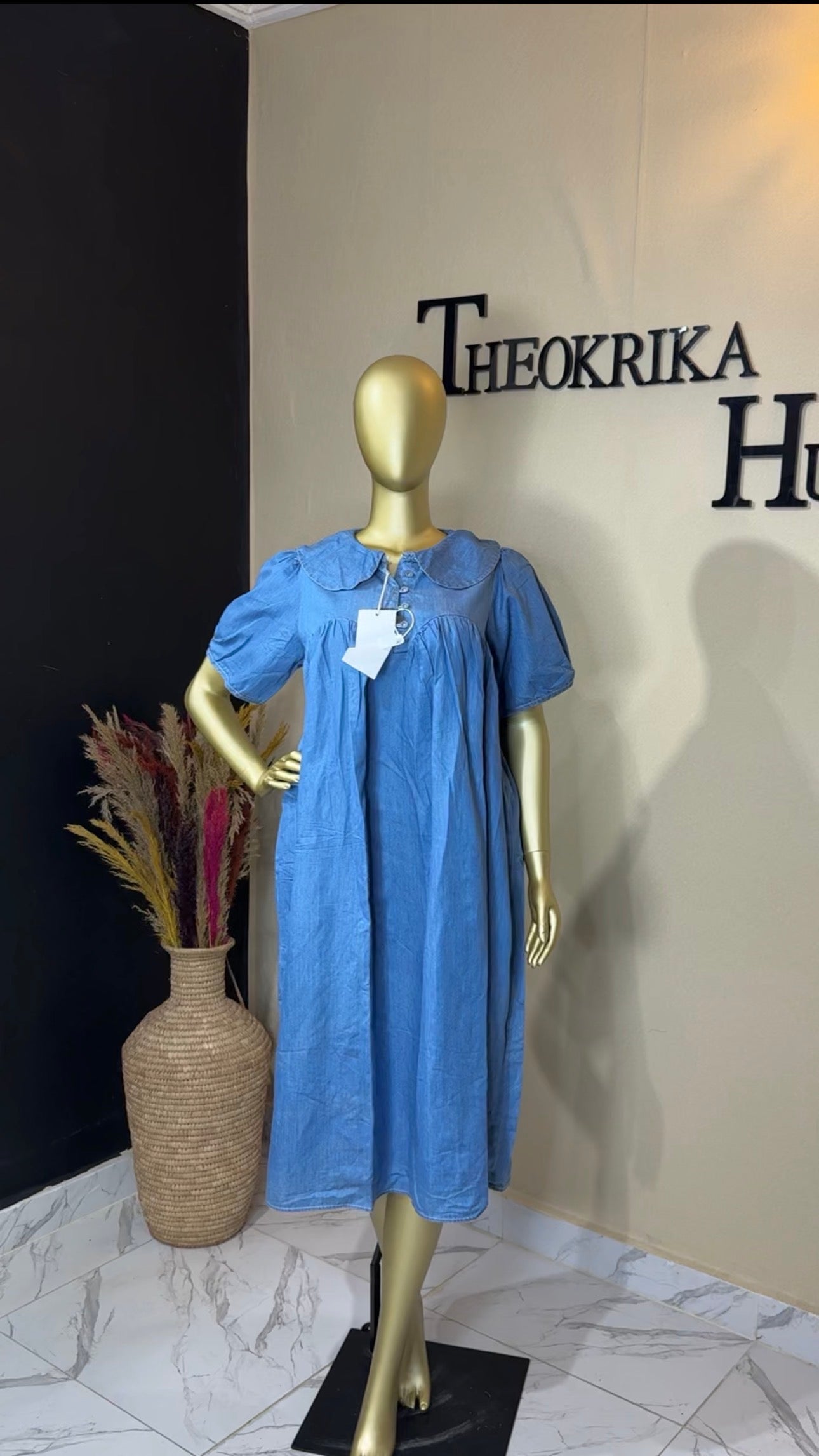 Denim dress size 18