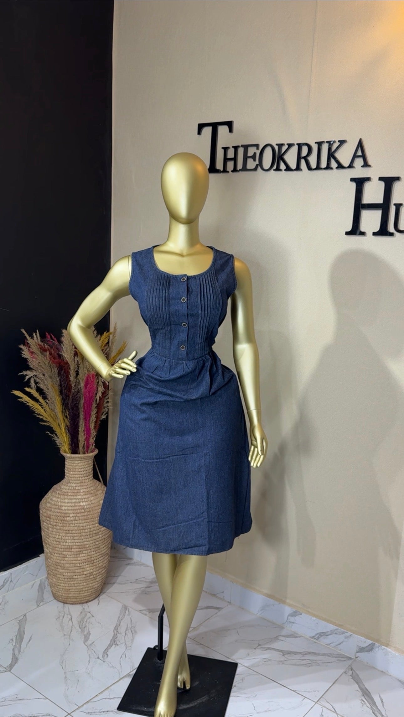 Denim dress size 14