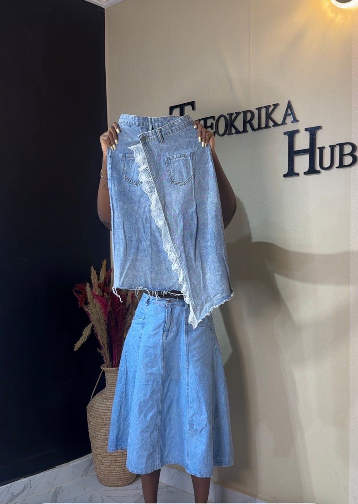 Denim skirt size 4/6