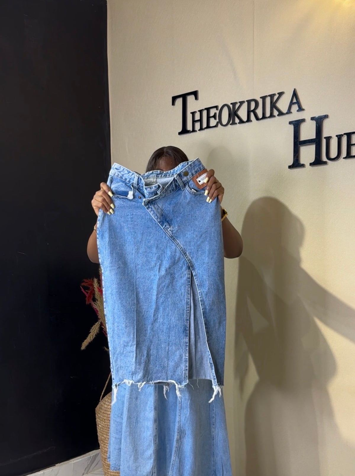 Denim skirt size 6