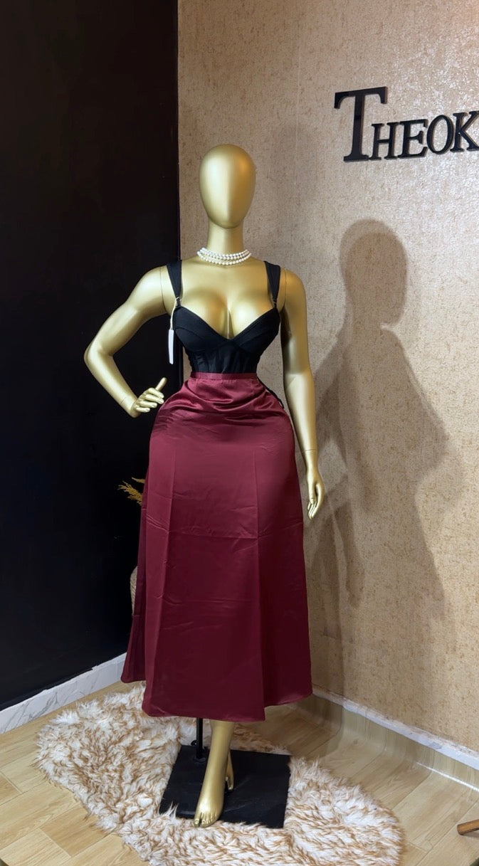 Maxi silk skirt size 8/10