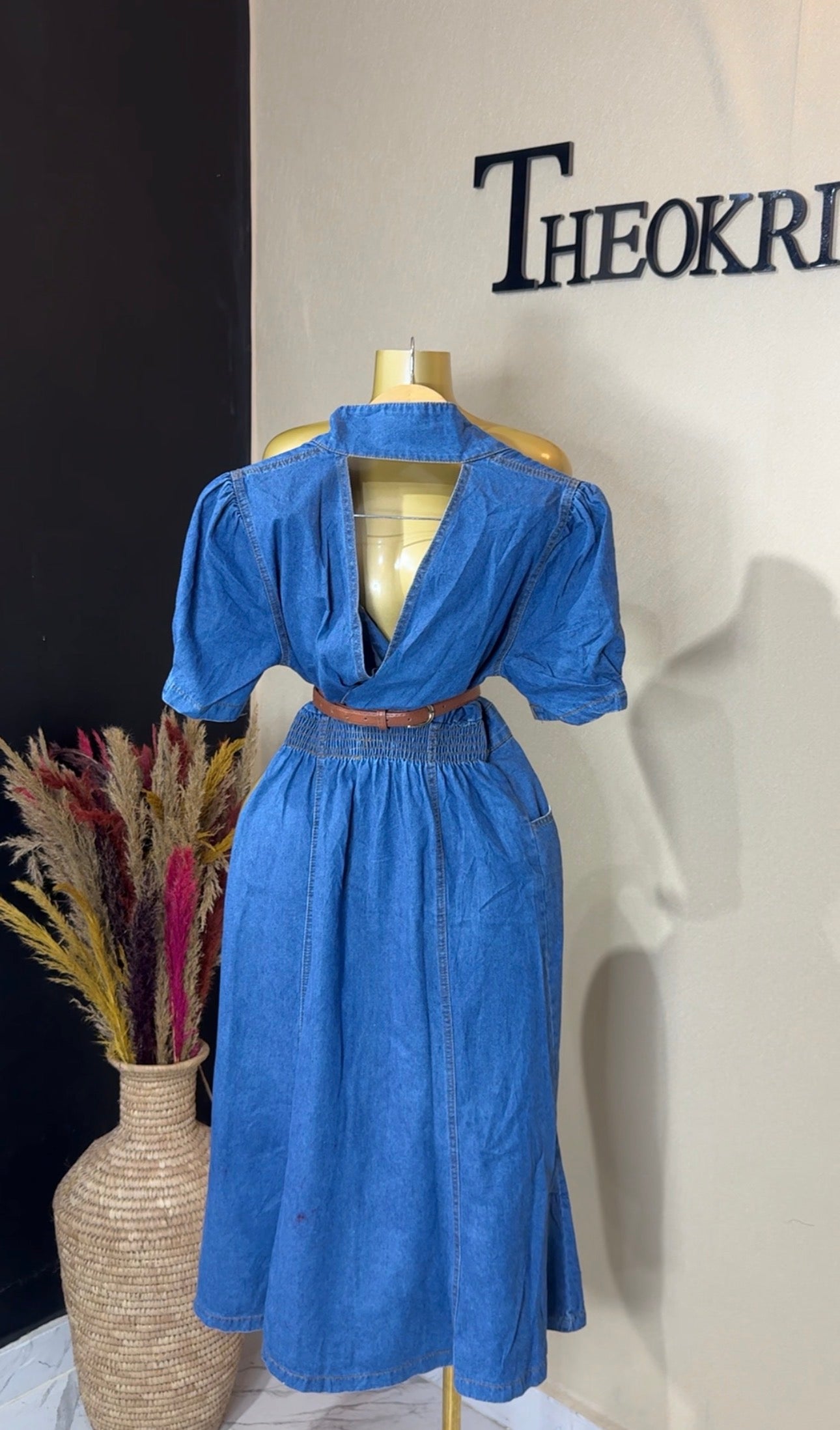 Denim dress size 6/8