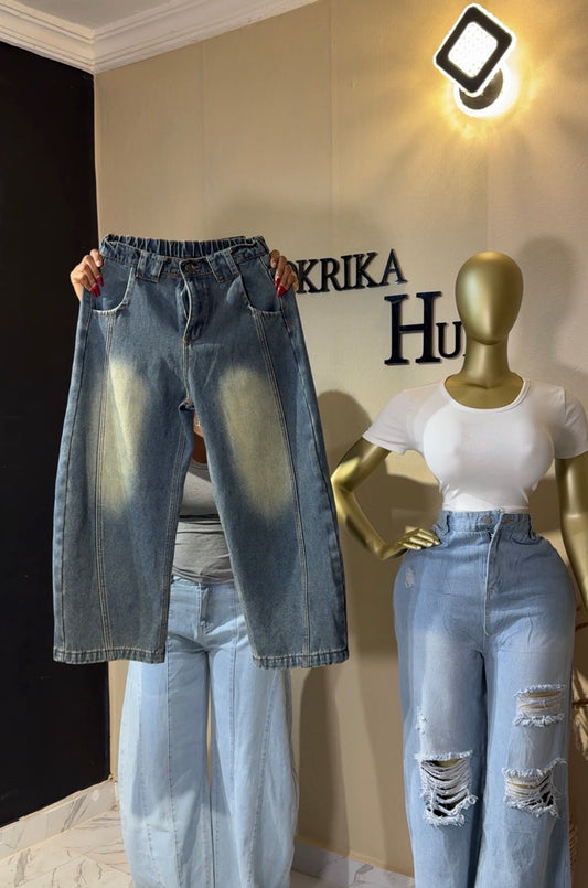Barrel Jean size 8/10 L:40